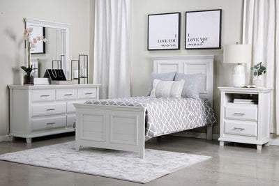 BELLA0015:Bella Panel Bed & Dresser & Mi, Styled