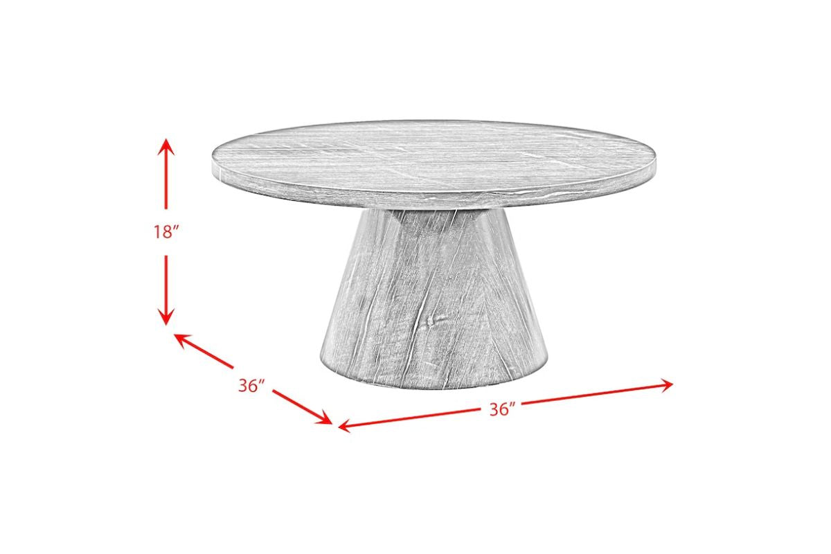 BELLINI00:Bellini Coffee Table, Dimension Shot