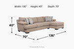 BERMUDAZ3:Bermuda Extra Large Sofa Chaise, 