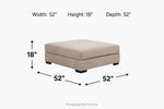 910070511:Bermuda Oversized Ottoman, 