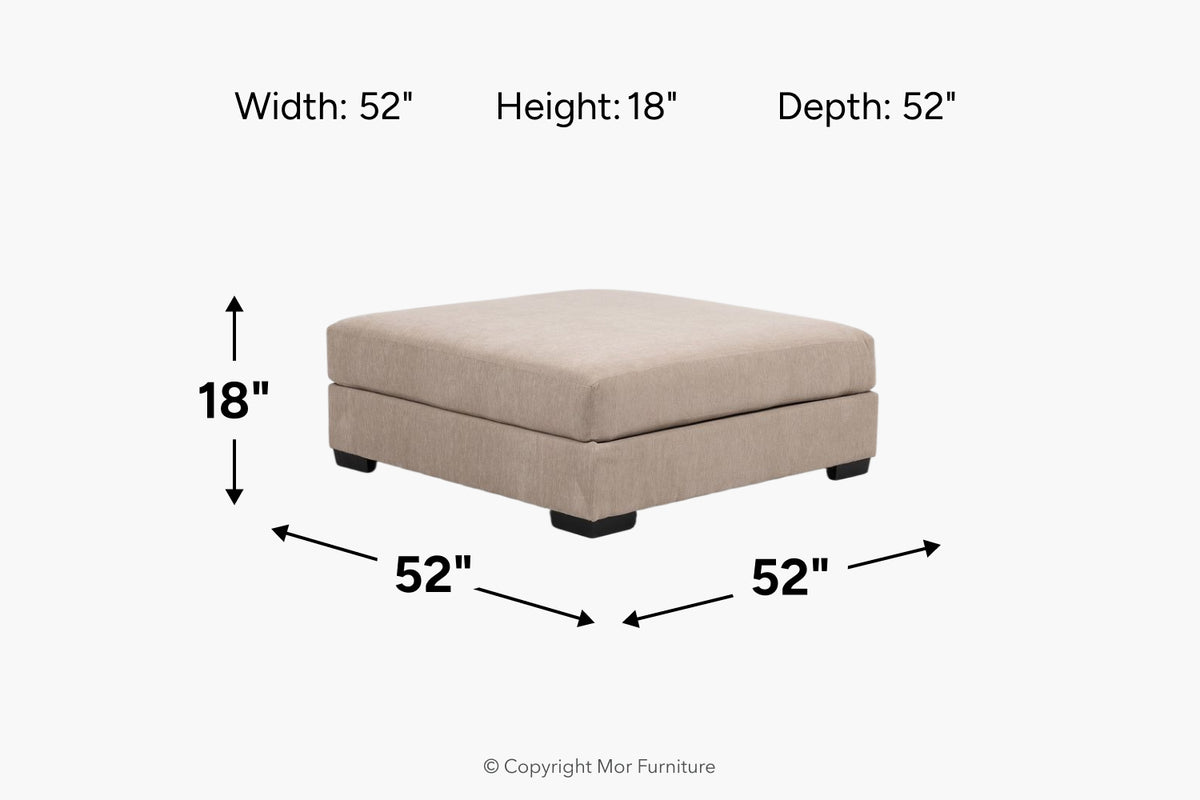 910070511:Bermuda Oversized Ottoman, 
