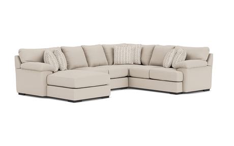 Bermuda Tux Loveseat Chaise Sectional Custom