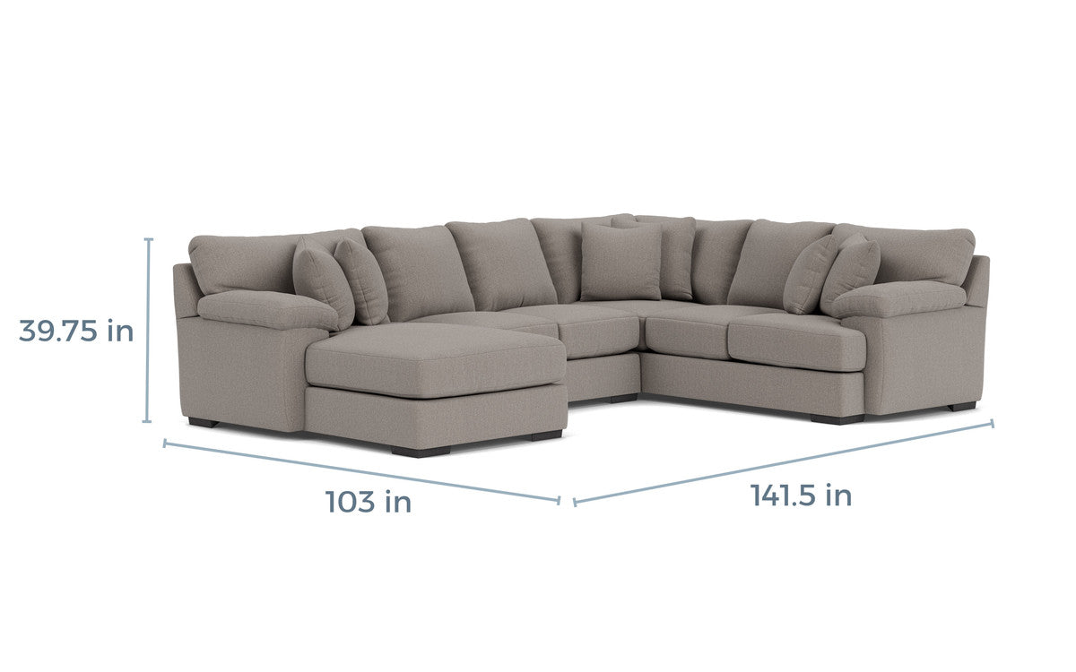 BERMCUS05:Bermuda Tux Loveseat Chaise Se,