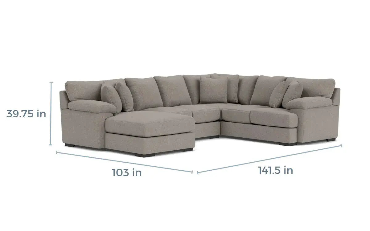 BERMCUS15:Bermuda Tux Loveseat Chaise Se, 