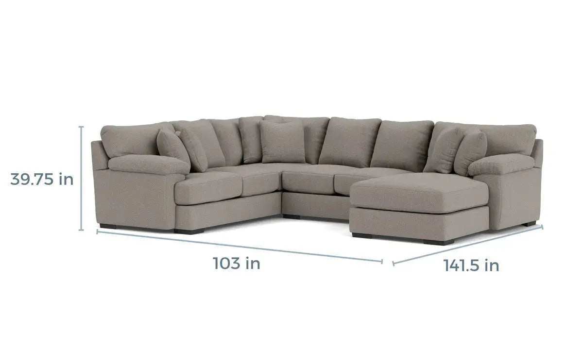BERMCUS06:Bermuda Tux Loveseat Chaise Se, 