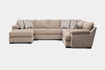 BERMUDAZD:Bermuda Tux Loveseat Chaise Sectional, Front