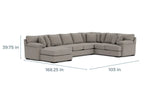 514232955:Bermuda Tux Sofa Chaise Sectio, 