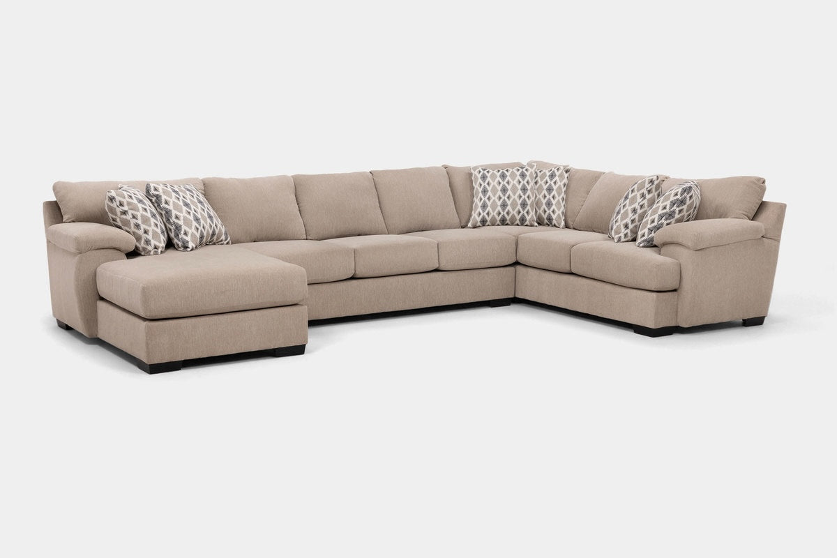 BERMUDAZF:Bermuda Tux Sofa Chaise Sectional, Angled