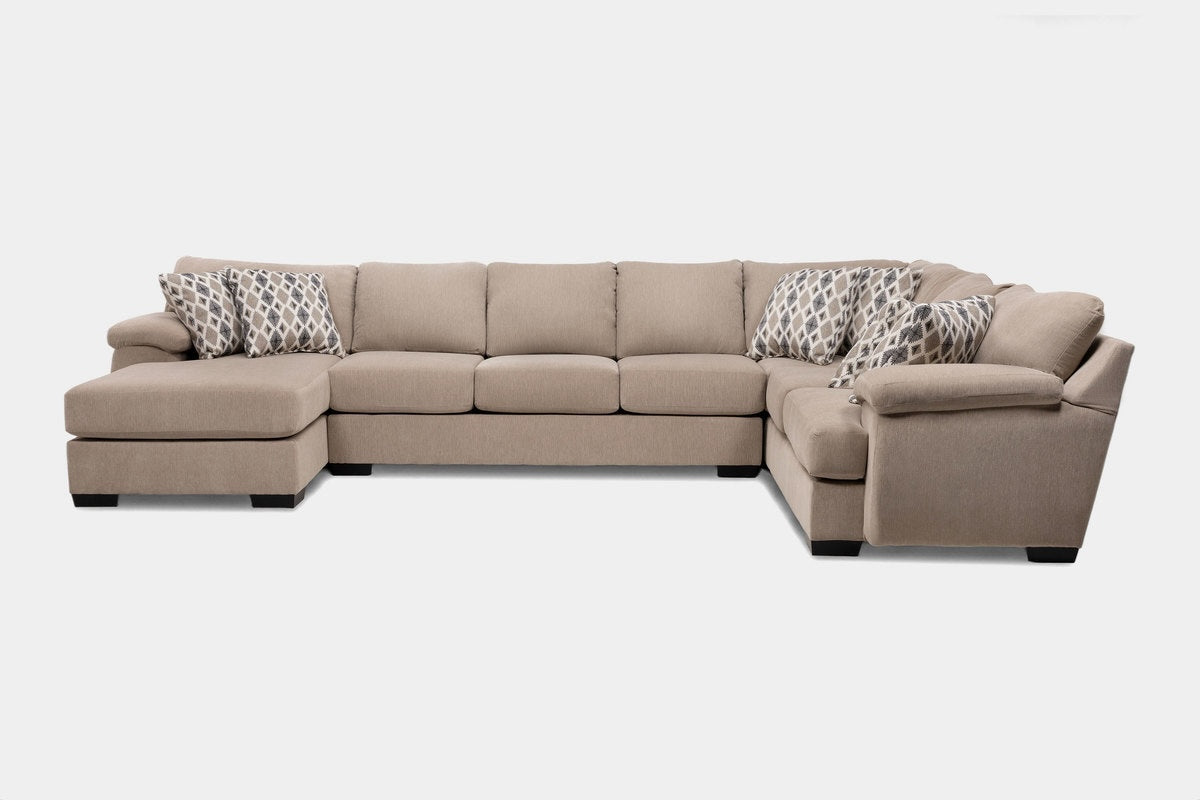 BERMUDAZF:Bermuda Tux Sofa Chaise Sectional, Front