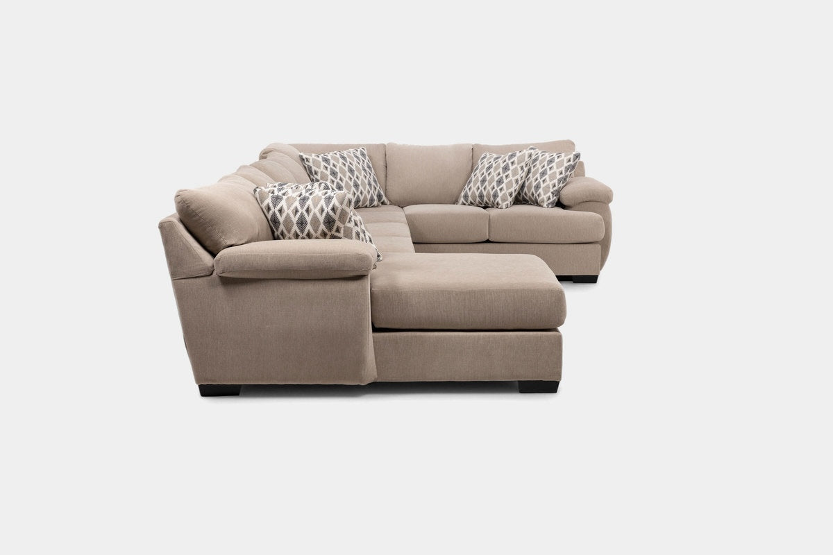 BERMUDAZF:Bermuda Tux Sofa Chaise Sectional, Side
