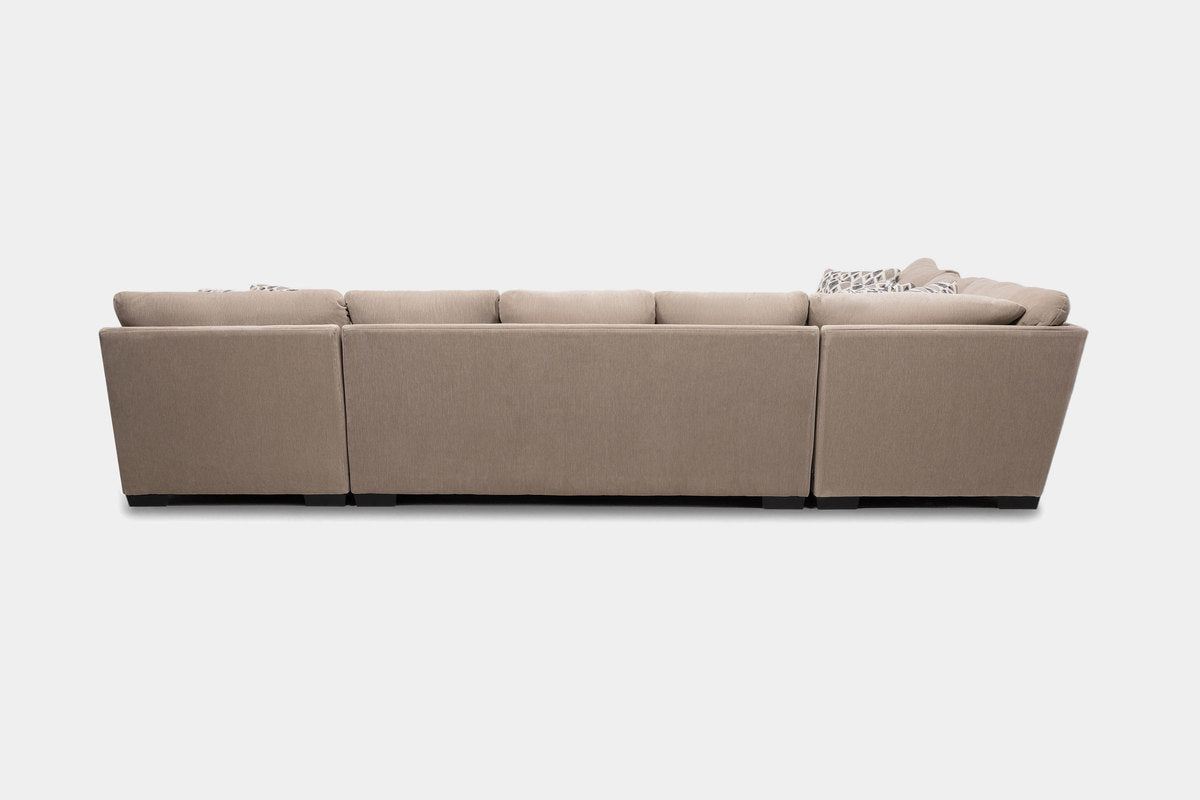 BERMUDAZG:Bermuda Tux Sofa Chaise Sectional, Back