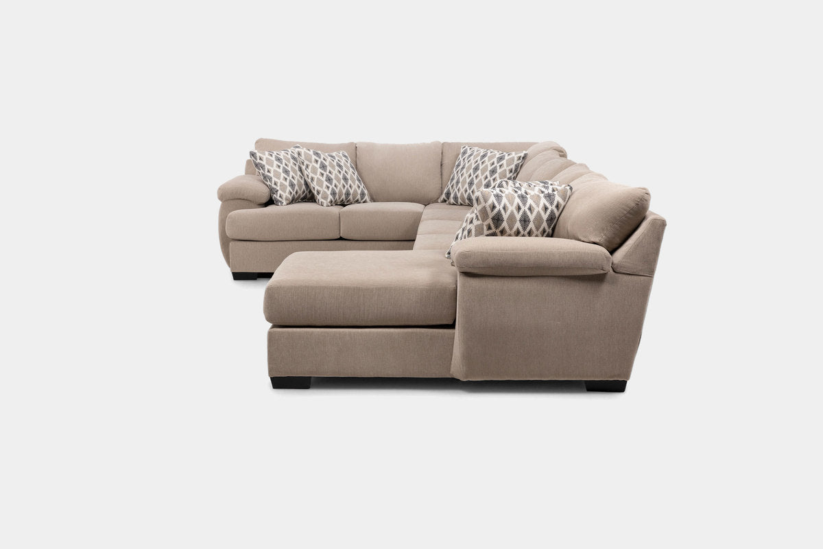 BERMUDAZX:Bermuda Tux Sofa Chaise Sectional, Side