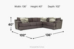 475377056:Bermuda Tux Sofa Sectional, 