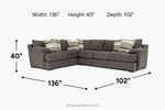 626739598:Bermuda Tux Sofa Sectional, 