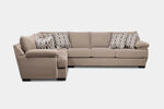 BERMUDAZ6:Bermuda Tux Sofa Sectional, Front