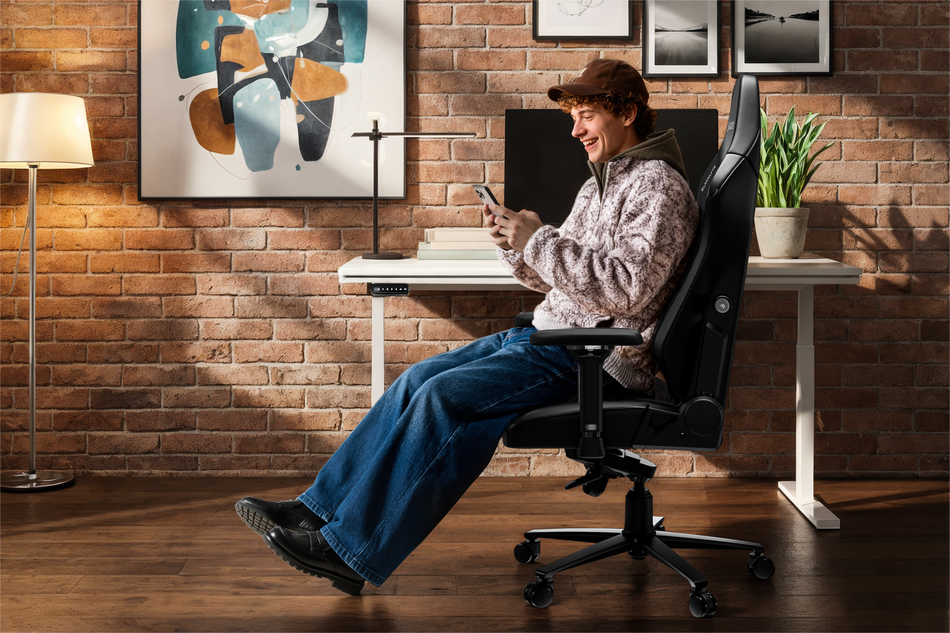505288085:Blacklyte Athena Pro Gaming Chair, Styled