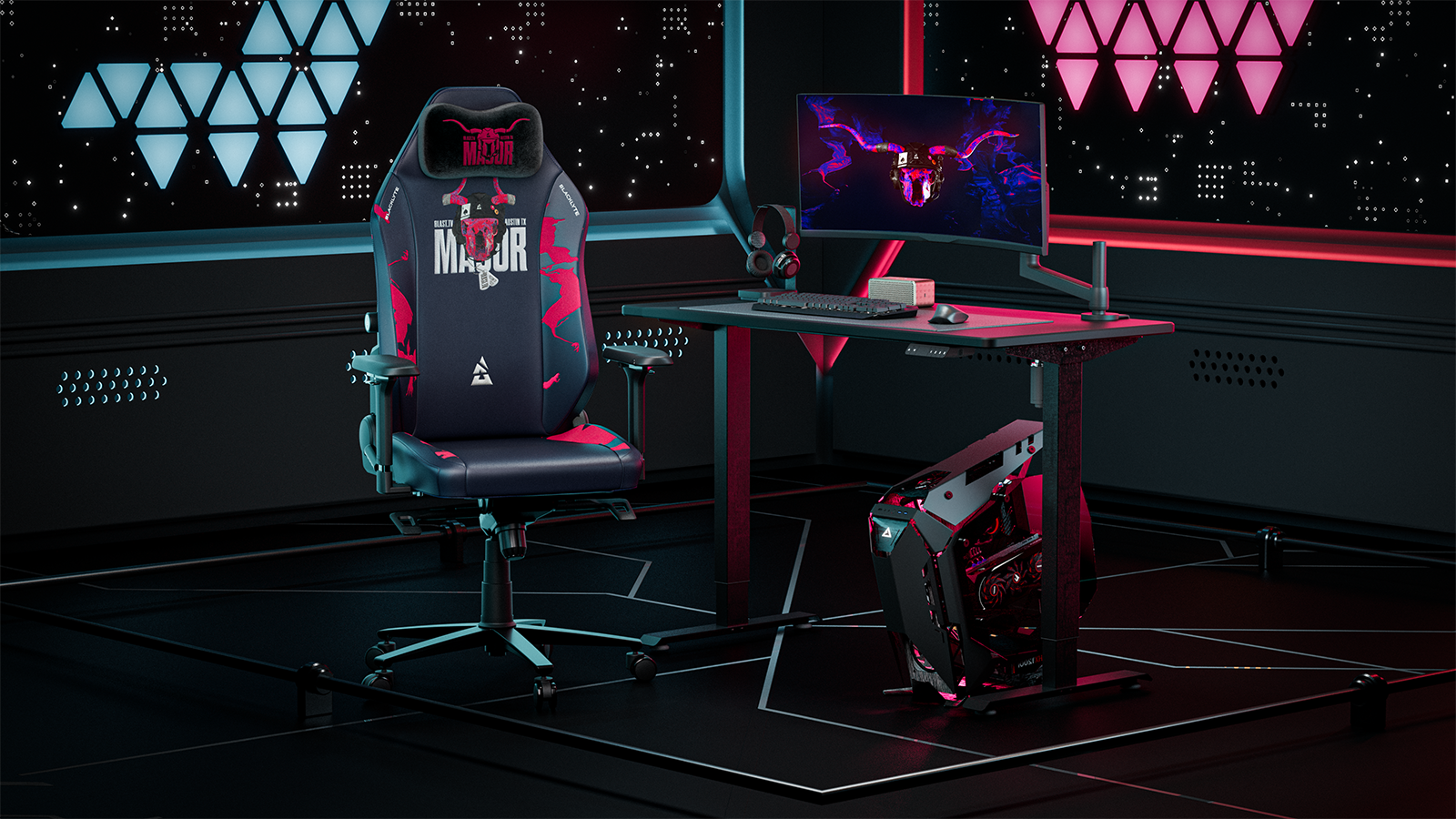 187734436:Blacklyte Athena Pro Limited Edition Gaming Chair, 