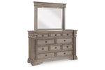 BLAIRHU03:Blairhurst Panel Bed & Dresser, Angled