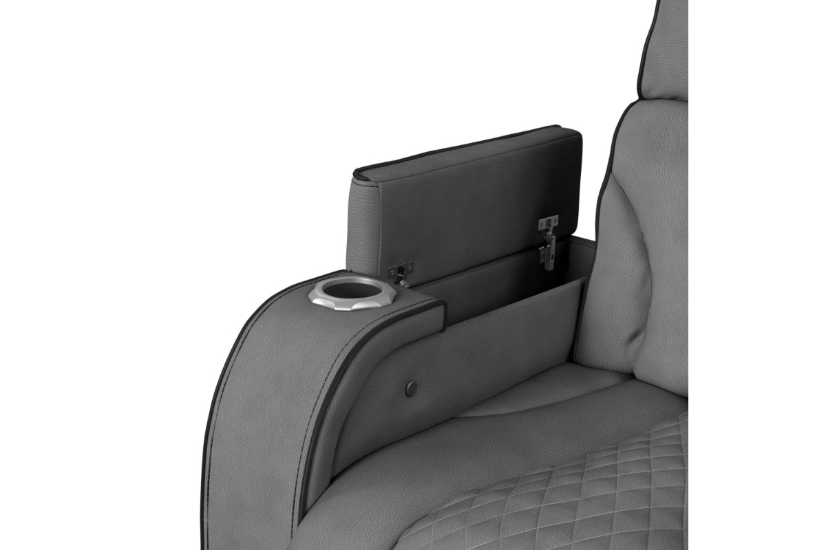 BLITZ0003:Blitz Reclining Sofa & Console, 