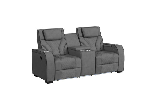 447752741:Blitz Reclining Console Lovese, AngledAngle