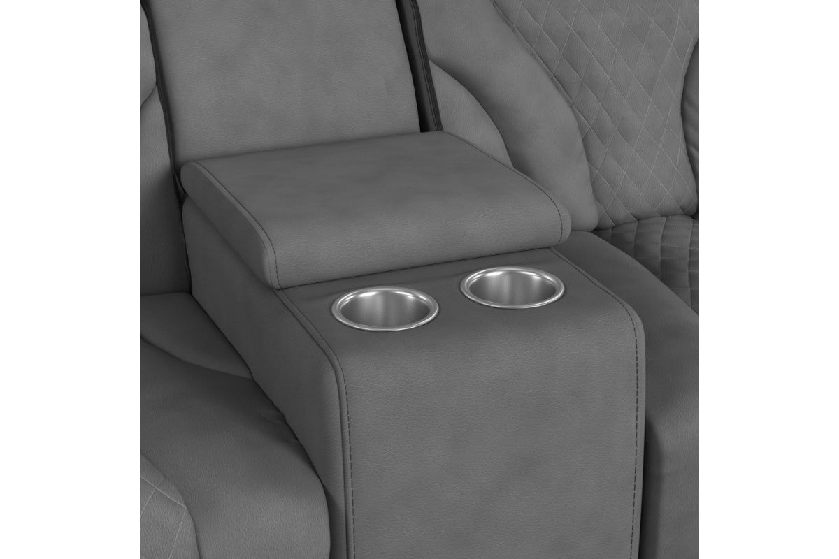 BLITZ0003:Blitz Reclining Sofa & Console, 