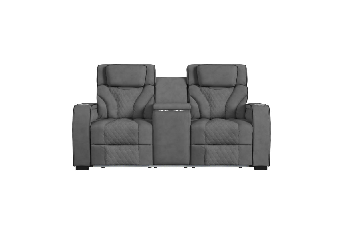 BLITZ0003:Blitz Reclining Sofa & Console, Front