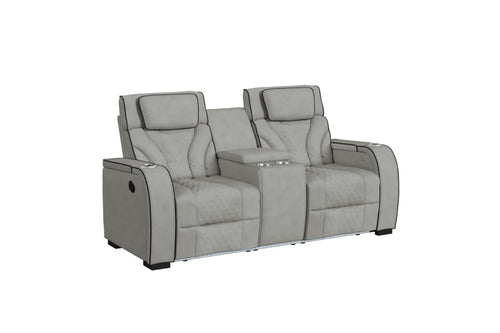 781323764:Blitz Reclining Console Lovese, AngledAngle