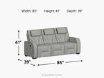 040365636:Blitz Reclining Sofa, 