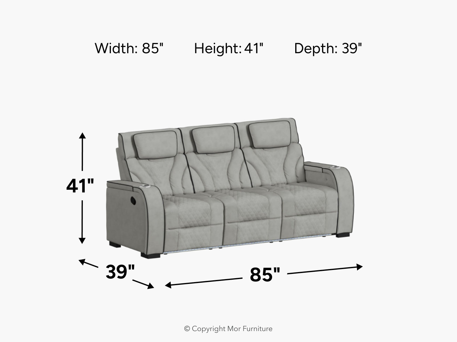 040365636:Blitz Reclining Sofa, 