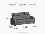 949845247:Blitz Reclining Sofa, 