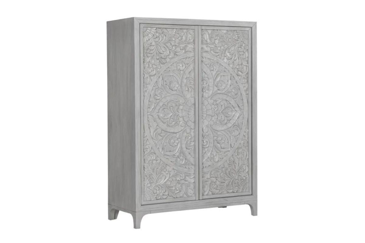 780988408:Boho Chic Armoire, AngledAngle