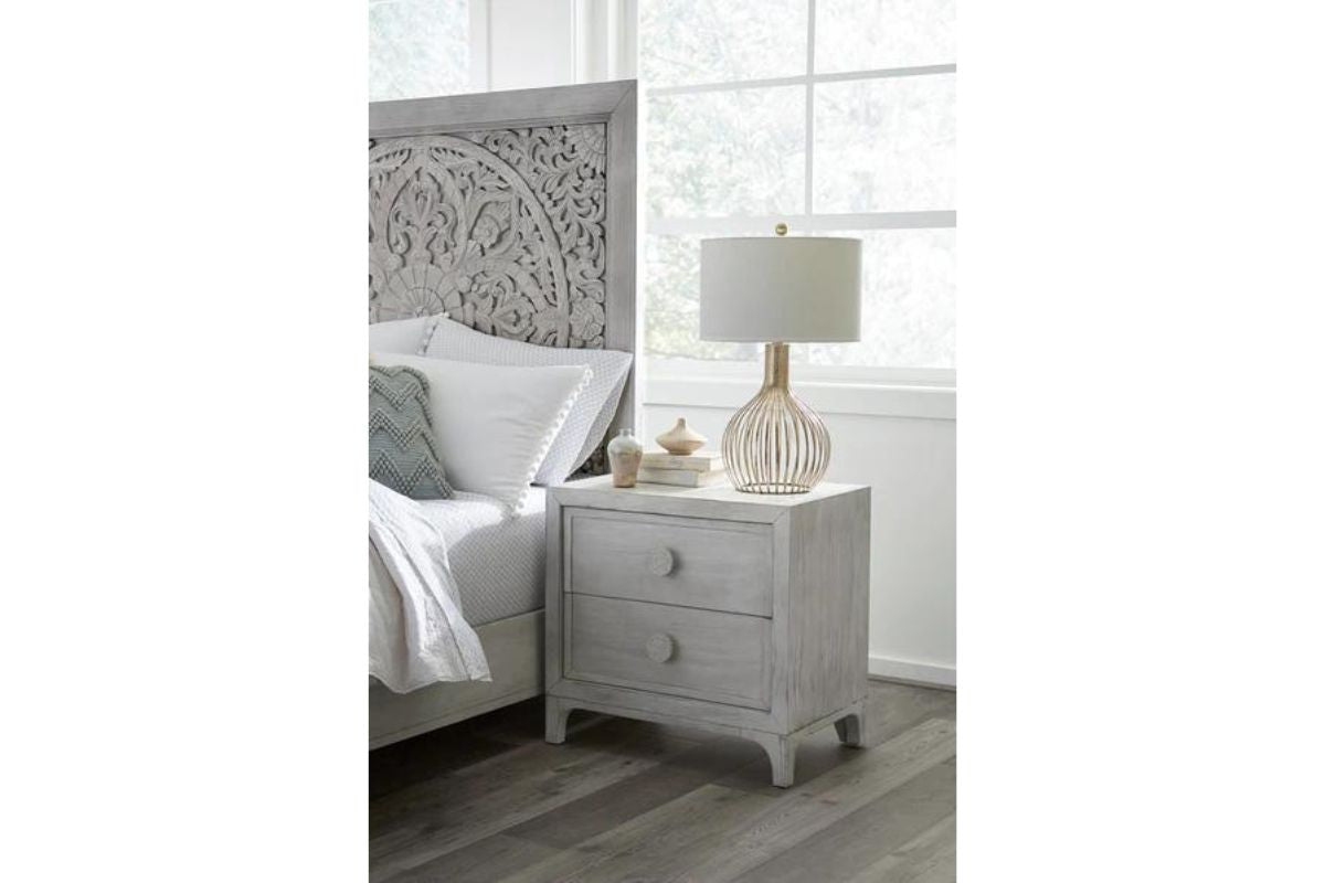 032005223:Boho Chic Nightstand, Styled