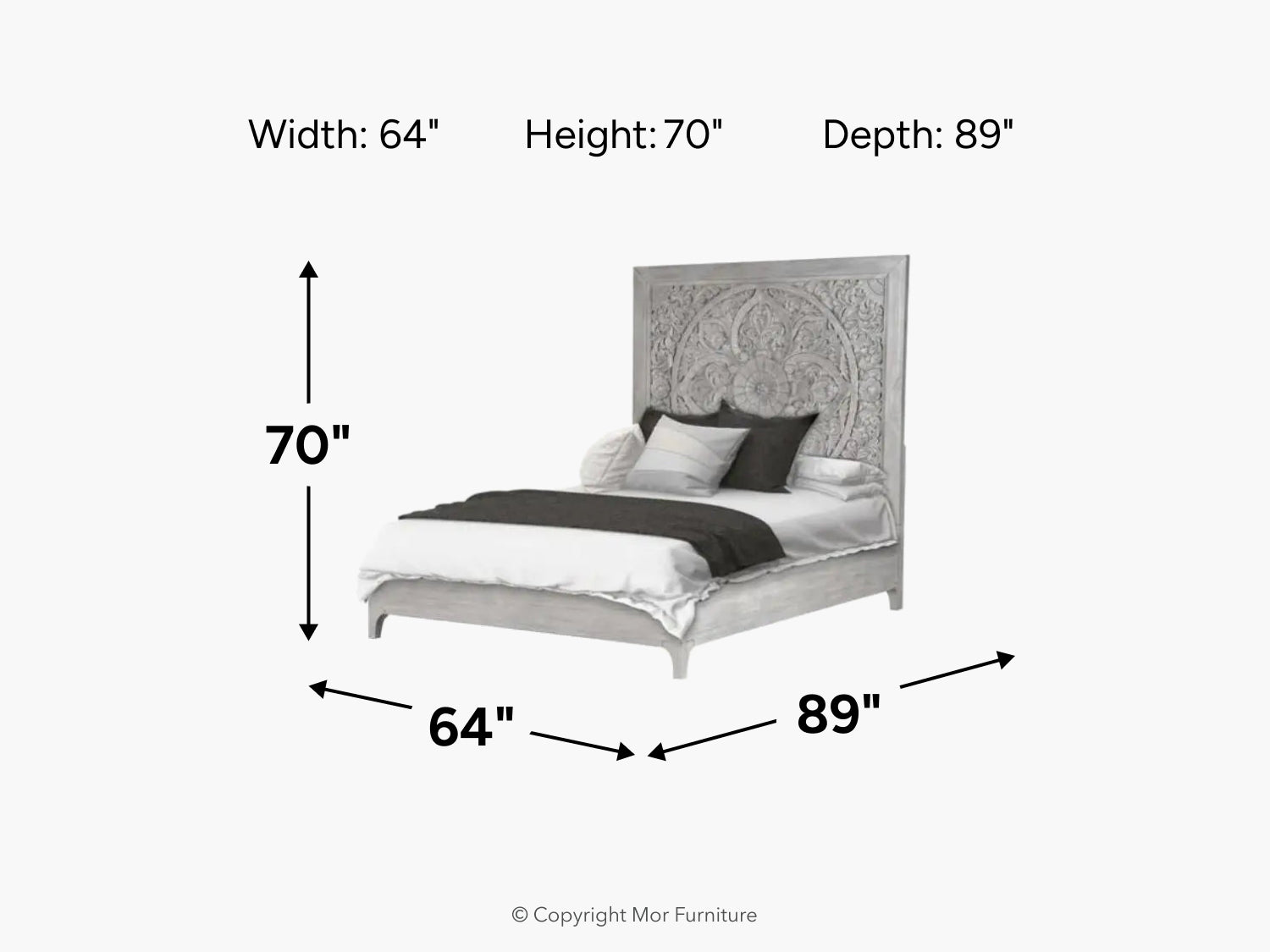 BOHOCHIC0:Boho Chic Platform Bed, 