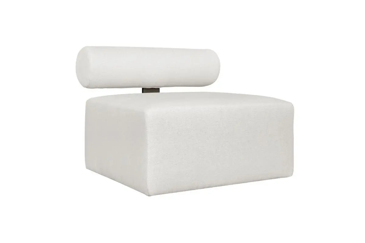 839469545:Bolster Outdoor Armless Sofa, Angled