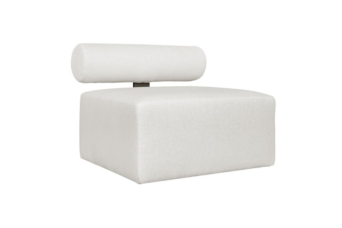 839469545:Bolster Outdoor Armless Sofa, Angled