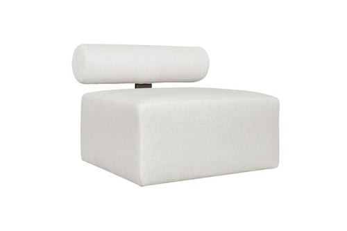 839469545:Bolster Outdoor Armless Sofa, Angled