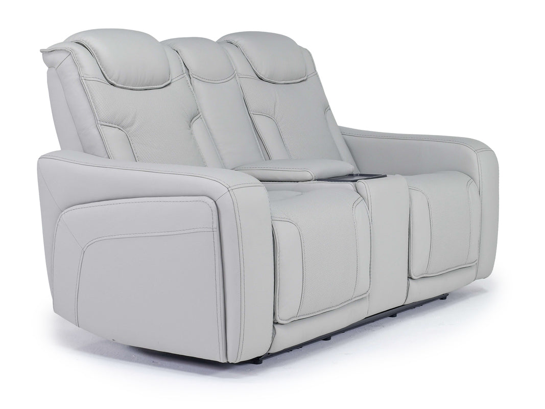 BOWDEN005:Bowden 2 Power Sofa & Console , Angle