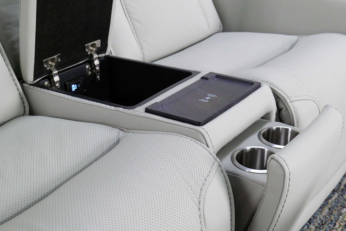 BOWDEN005:Bowden 2 Power Sofa & Console , 