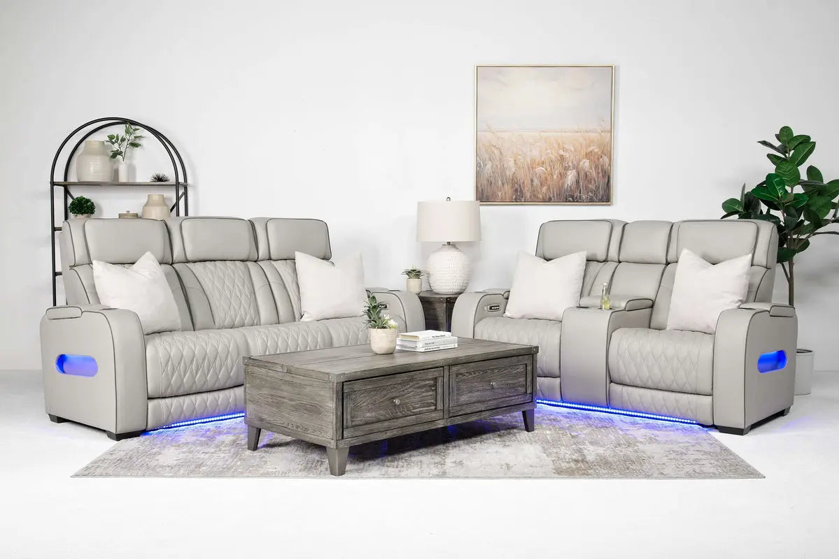 BOYINGTN1:Boyington 2 Power Sofa & Conso, Styled