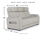 520136461:Boyington 2 Power Sofa, AngledAngle