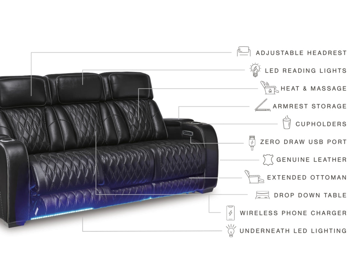 BOYINGTN0:Boyington 2 Power Console Loveseat Details