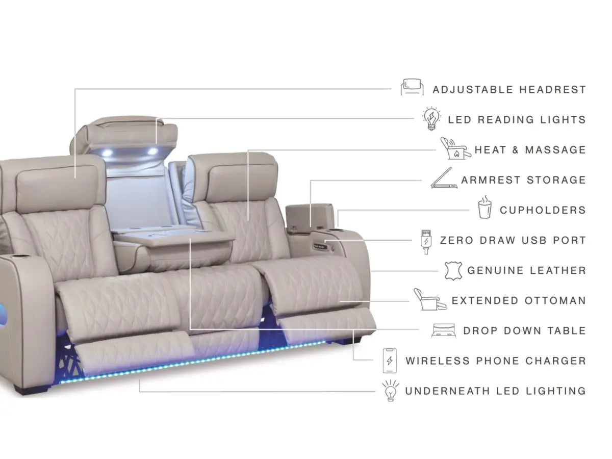 BOYINGTN1:Boyington 2 Power Console Loveseat