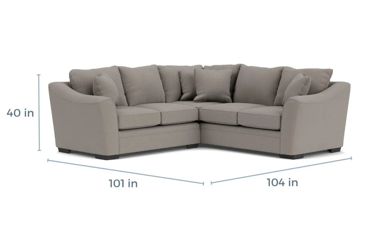 254890139:Brazil Tux Loveseat Sectional, 