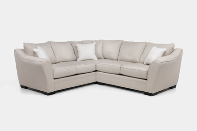 BRAZIL042:Brazil Tux Loveseat Sectional, Angled