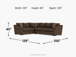 BRAZCUS12:Brazil Tux Sofa Sectional, 