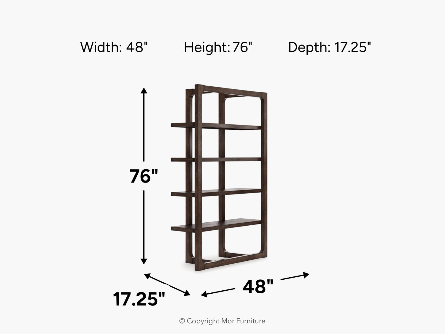 537008170:Breckington Bookcase, 