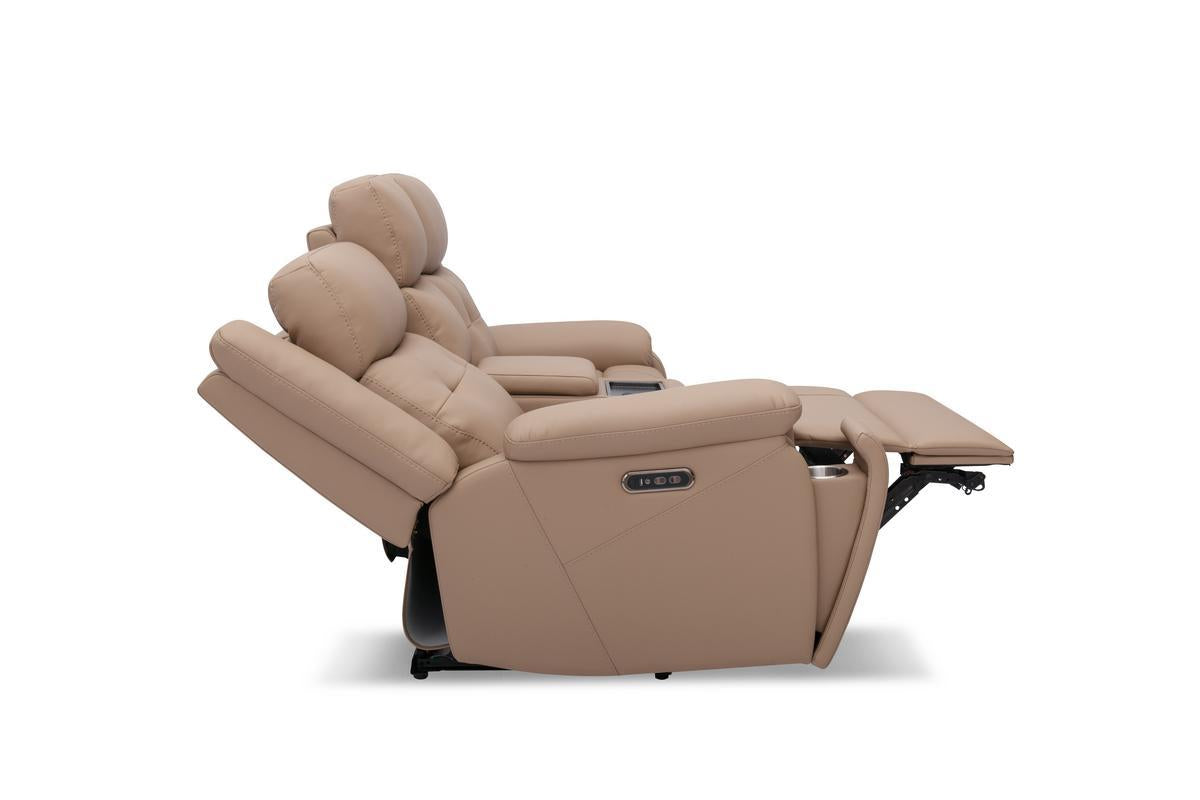 278077102:Bremen 2 Power Console Loveseat, SideReclined