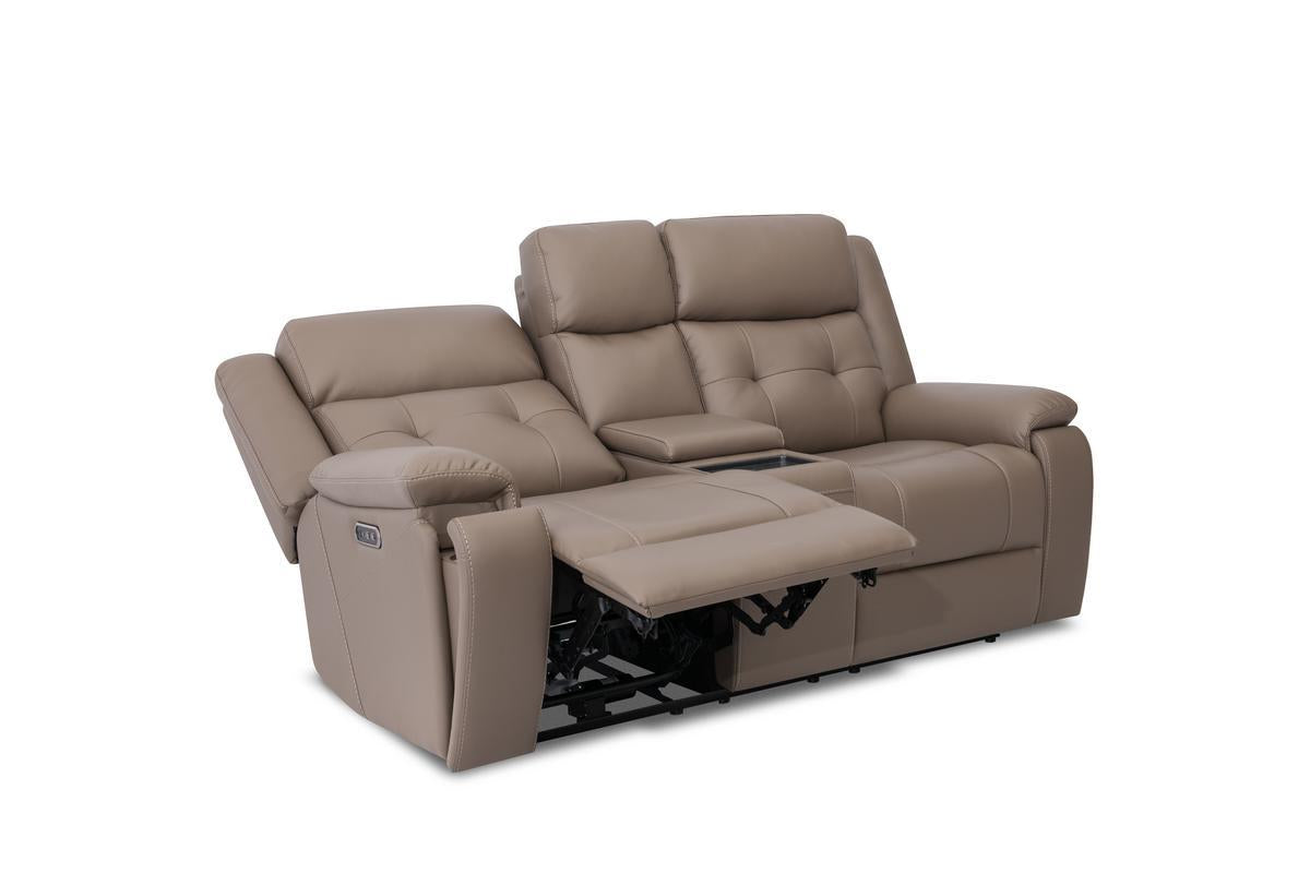 BREMEN002:Bremen 2 Power Sofa & Console Loveseat,  ReclinedAngled