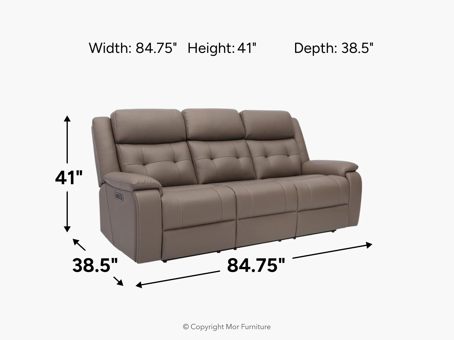476008559:Bremen 2 Power Sofa, 