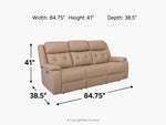 644640656:Bremen 2 Power Sofa, 